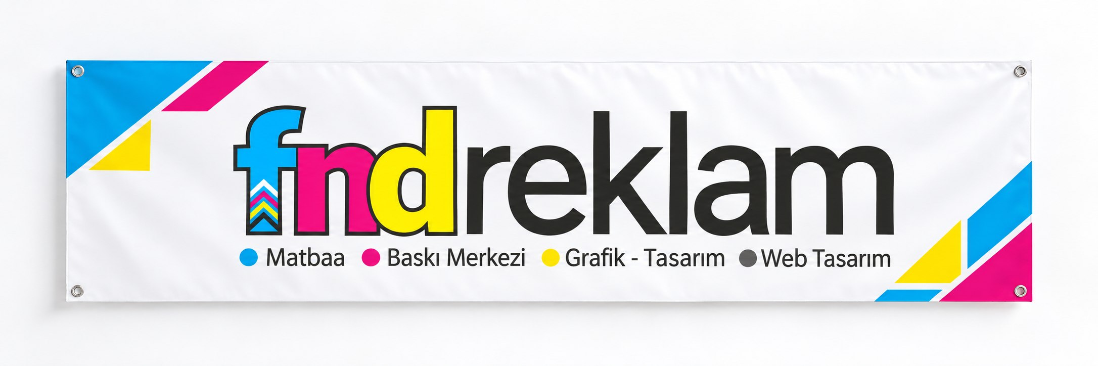 Dikişsiz düz kesim FND branda baskı örneği